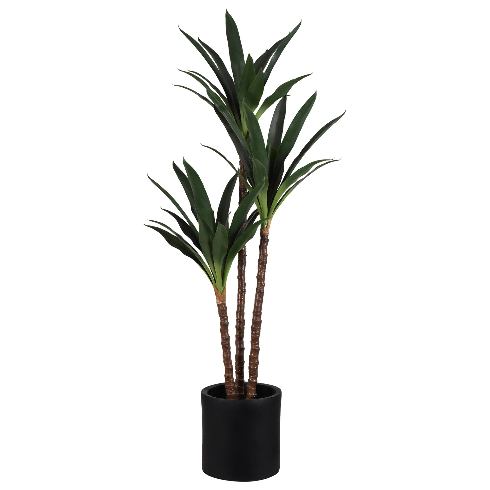 American Art Decor 5ft Artificial Dutch Iron Tree in Cement Pot Faux Plant